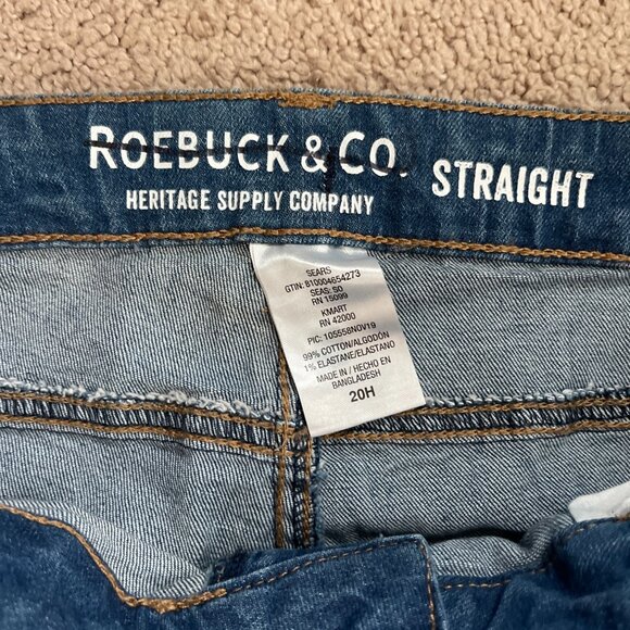 Roebuck & Co by Levi Jean Boys 20H Blue Denim Husky Striaght Leg Relaxed Stretch - Picture 2 of 6